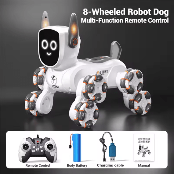 8‑Wheel Multi‑Functional RC Robot Dog Ⓢ