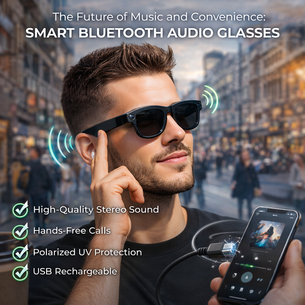 Smart Bluetooth Audio Glasses © Ⓢ
