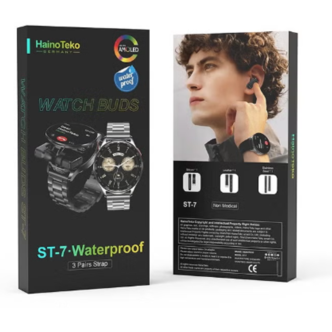 2 in 1 Smartwatch + Earbuds - ST7 HAINO TEKO