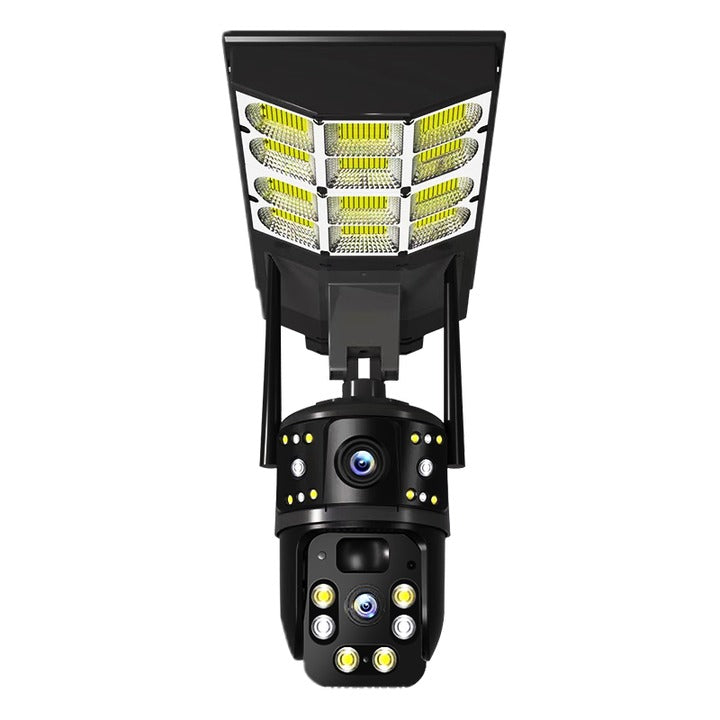 V380 Solar Light With 4g Dual Lens Camera