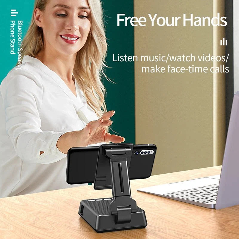 Phone Stand With Bluetooth Speaker