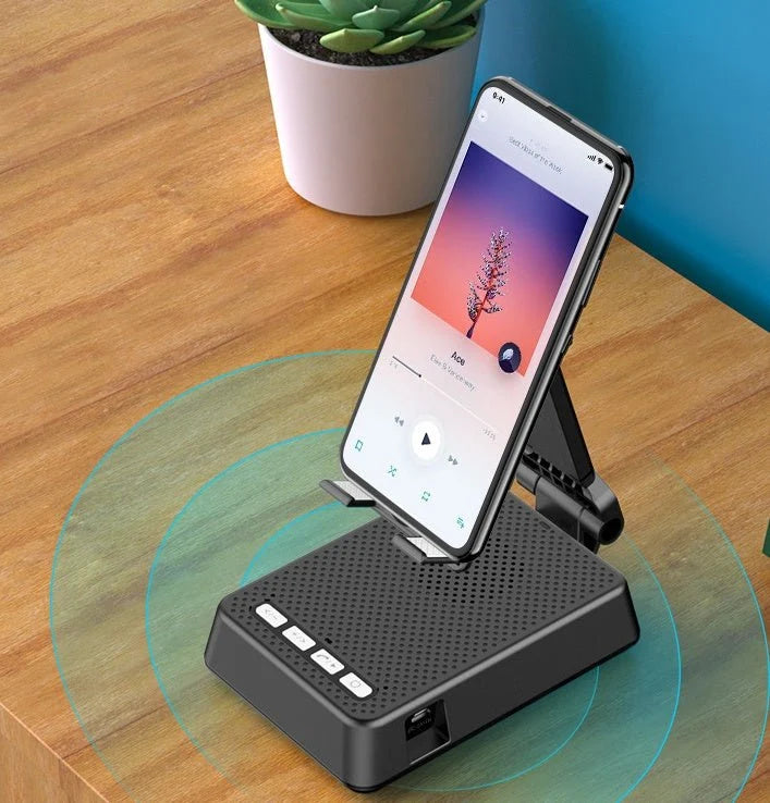 Phone Stand With Bluetooth Speaker